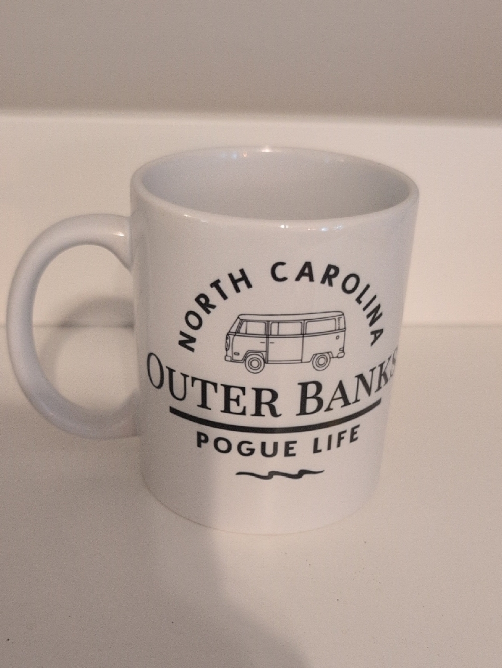 Outer Banks North Carolina White Ceramic Mug - Pogue Life